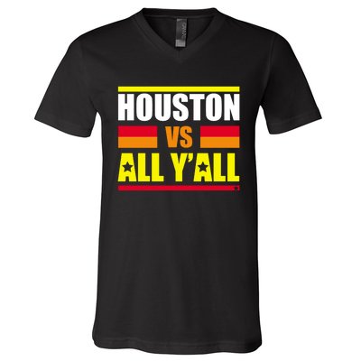 Houston Vs All Y'all V-Neck T-Shirt