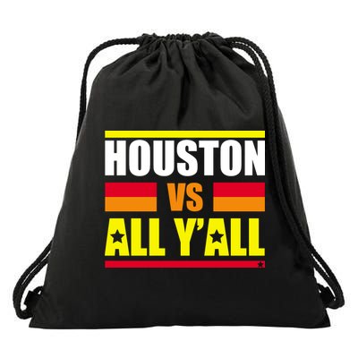 Houston Vs All Y'all Drawstring Bag