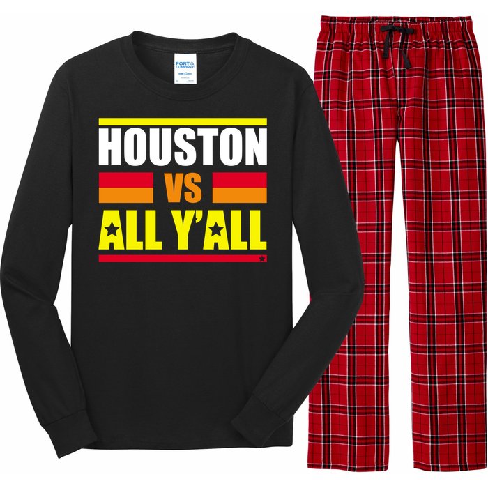 Houston Vs All Y'all Long Sleeve Pajama Set