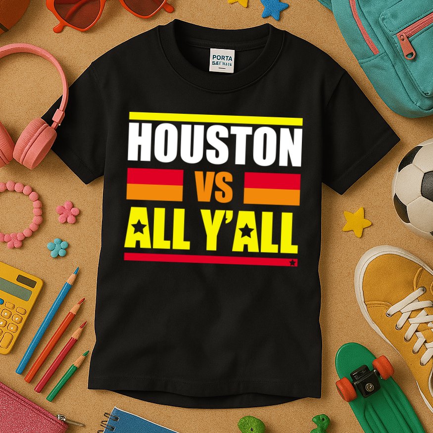 Houston Vs All Y'all Kids T-Shirt