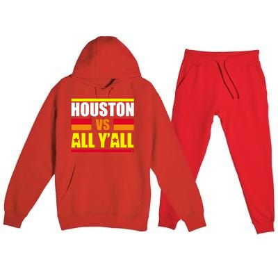 Houston Vs All Y'all Premium Hooded Sweatsuit Set