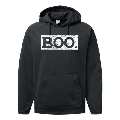 Halloween Vintage Boo Funny Gift Performance Fleece Hoodie