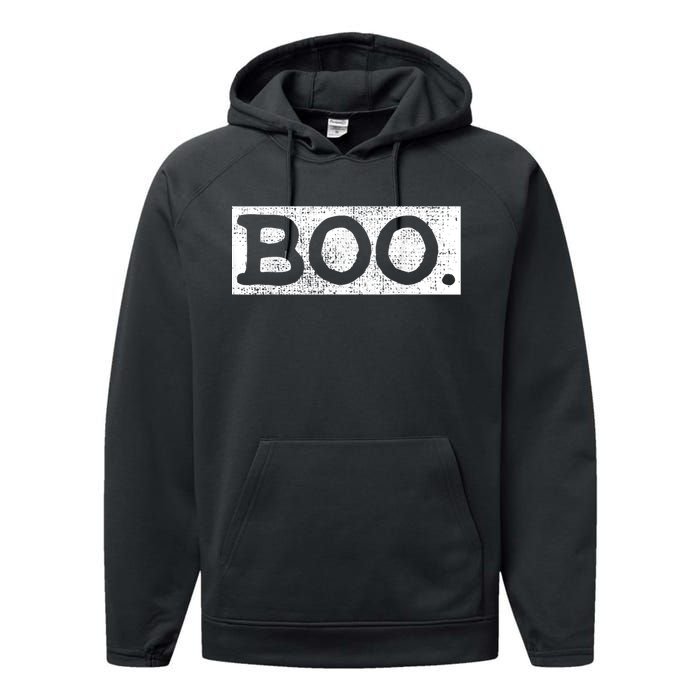 Halloween Vintage Boo Funny Gift Performance Fleece Hoodie