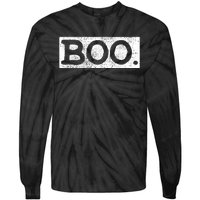 Halloween Vintage Boo Funny Gift Tie-Dye Long Sleeve Shirt