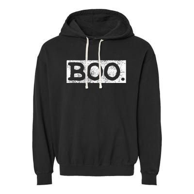 Halloween Vintage Boo Funny Gift Garment-Dyed Fleece Hoodie