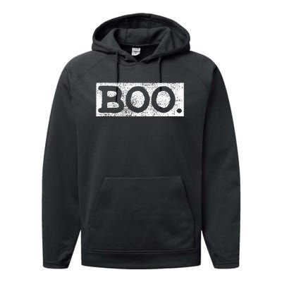 Halloween Vintage Boo Funny Gift Performance Fleece Hoodie