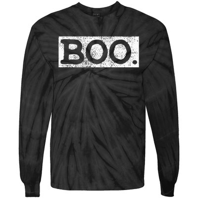 Halloween Vintage Boo Funny Gift Tie-Dye Long Sleeve Shirt