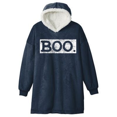 Halloween Vintage Boo Funny Gift Hooded Wearable Blanket