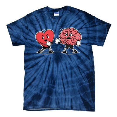 Heart Vs Brain Boxing Funny Anatomy For Rn Doctors And Nurses Tie-Dye T-Shirt