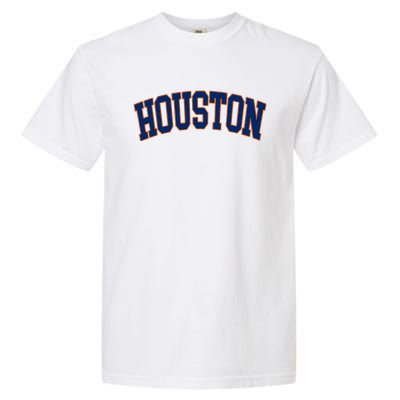 Houston Vintage Blue Orange Garment-Dyed Heavyweight T-Shirt