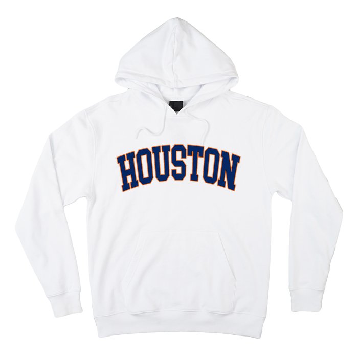 Houston Vintage Blue Orange Hoodie