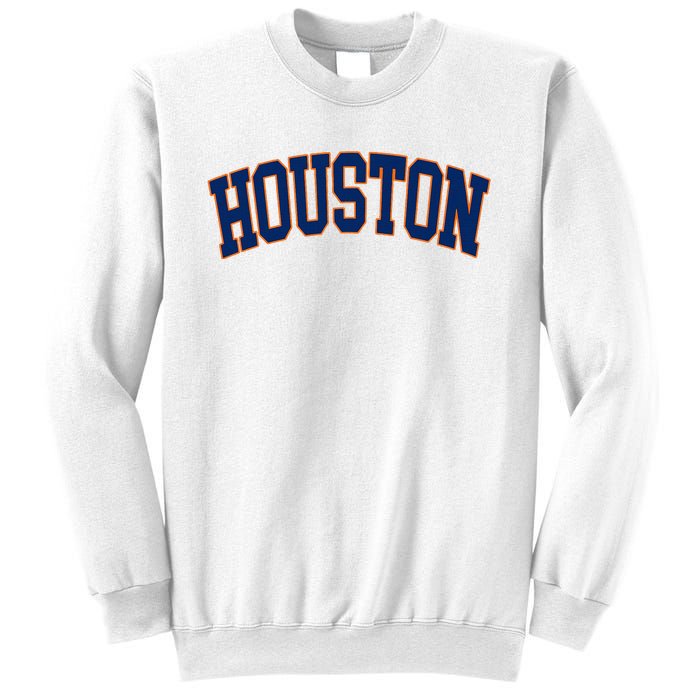 Houston Vintage Blue Orange Sweatshirt