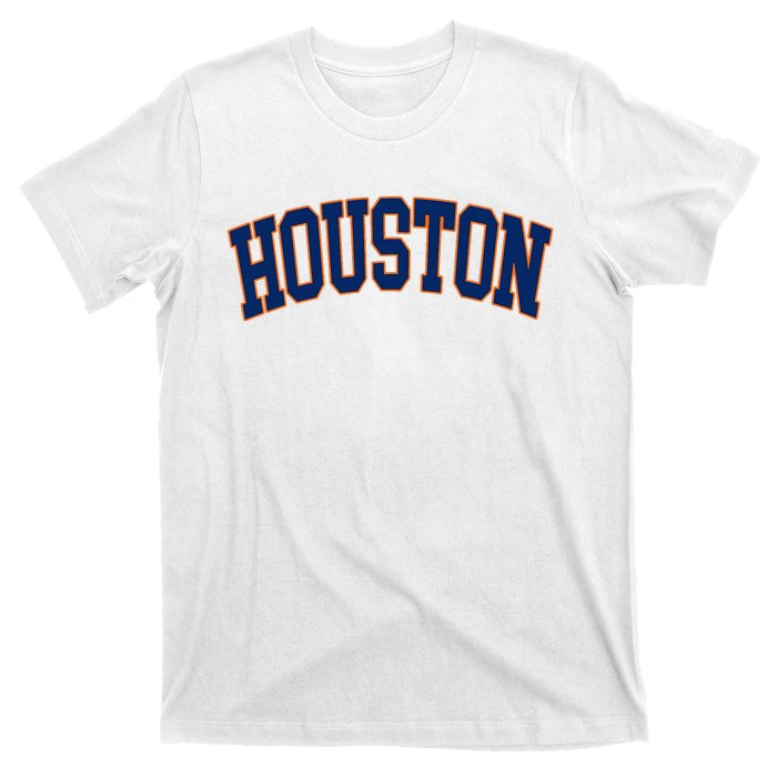 Houston Vintage Blue Orange T-Shirt