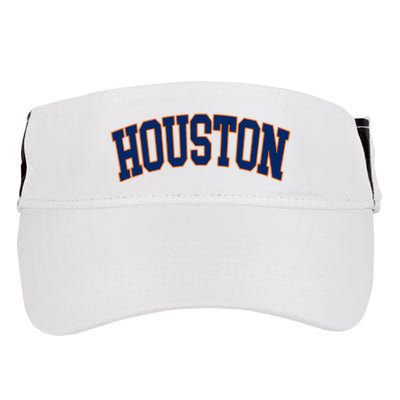 Houston Vintage Blue Orange Adult Drive Performance Visor