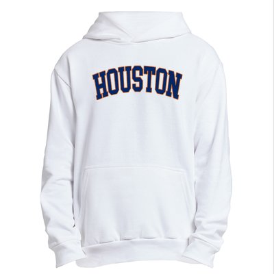 Houston Vintage Blue Orange Urban Pullover Hoodie