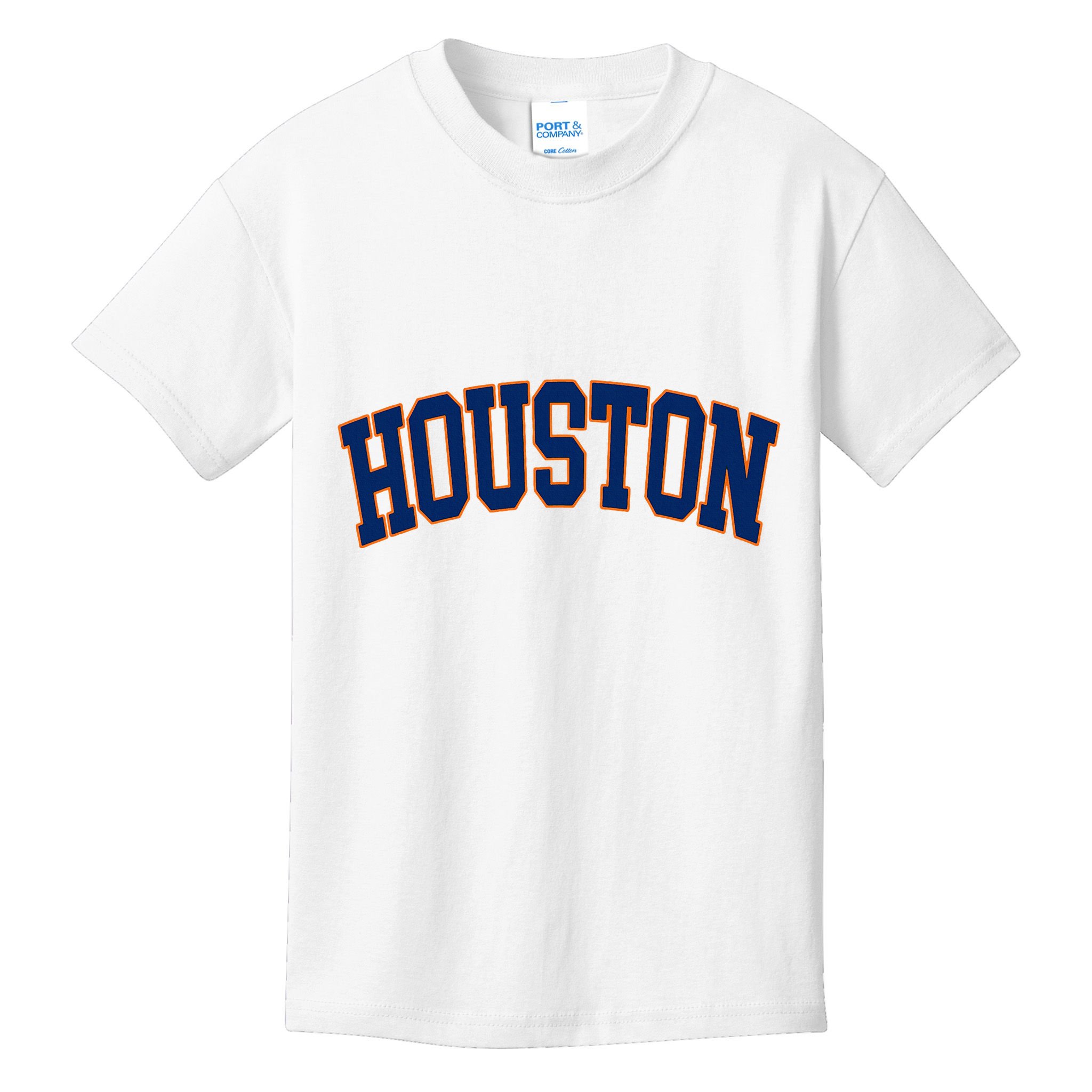 Houston Vintage Blue Orange Kids T-Shirt