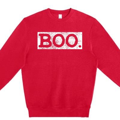 Halloween Vintage Boo Funny Gift Premium Crewneck Sweatshirt