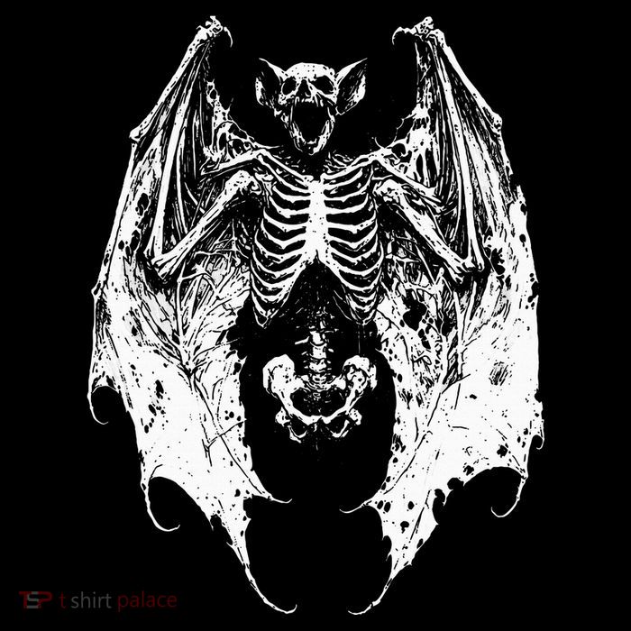 Horror Vampire Bat Skeleton Goth Gothic Vampirecore Dark Full-Length Apron With Pockets
