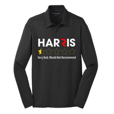 Harris Very Bad Would Not Recommend Silk Touch Performance Long Sleeve Polo