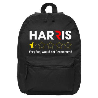 Harris Very Bad Would Not Recommend 16 in Basic Backpack