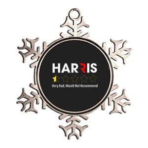 Harris Very Bad Would Not Recommend Metallic Star Ornament