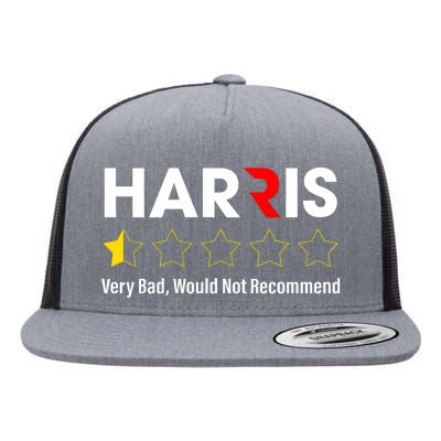 Harris Very Bad Would Not Recommend Anti Harris Flat Bill Trucker Hat