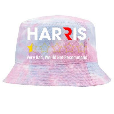 Harris Very Bad Would Not Recommend Anti Harris Tie-Dyed Bucket Hat