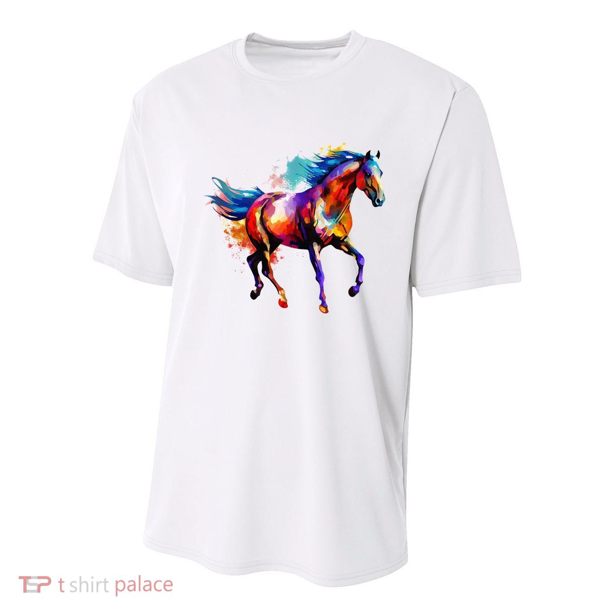 Horse Vivid Colors Riding Horse Horseback Horse Youth Performance Sprint T-Shirt