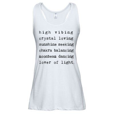 High Vibing Crystal Loving Sunshine Seeking Chakra Balancing Ladies Essential Flowy Tank