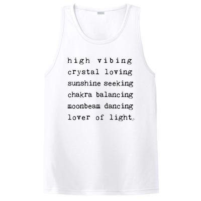 High Vibing Crystal Loving Sunshine Seeking Chakra Balancing PosiCharge Competitor Tank