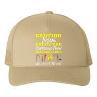 Handyman Vintage Caution Insane Handyman Suffering From Yupoong Adult 5-Panel Trucker Hat