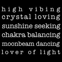 High Vibing Crystal Loving Sunshine Seeking Chakra Balancing Gift Cooling Performance Crew T-Shirt
