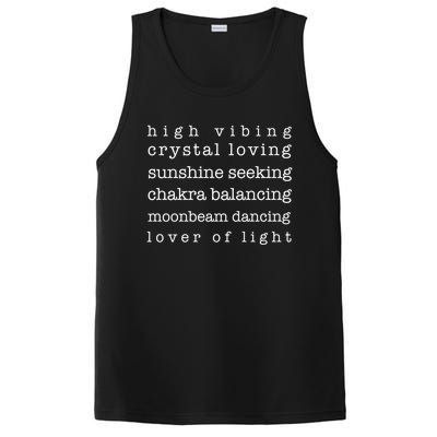 High Vibing Crystal Loving Sunshine Seeking Chakra Balancing Gift PosiCharge Competitor Tank