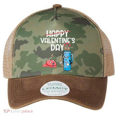 Happy Valentines Day Cute Gift Funny Cupid Bow And Arrow Heart Gift Legacy Tie Dye Trucker Hat