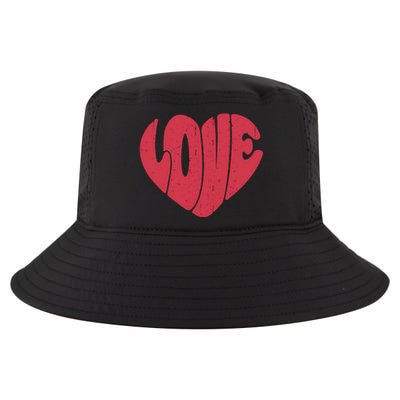 Happy Valentine's Day Love Hearts Retro Wo Cool Comfort Performance Bucket Hat