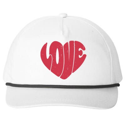 Happy Valentine's Day Love Hearts Retro Wo Snapback Five-Panel Rope Hat