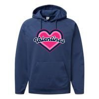 Happy Valentines Day Performance Fleece Hoodie