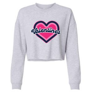 Happy Valentines Day Cropped Pullover Crew