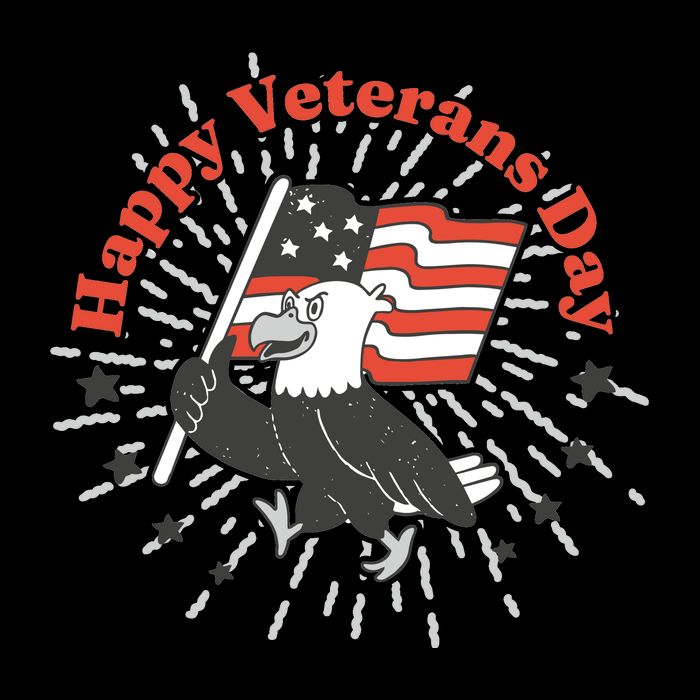 Happy Veterans Day Eagle Impact Tech Backpack