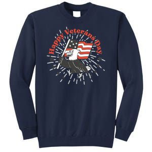 Happy Veterans Day Eagle Tall Sweatshirt