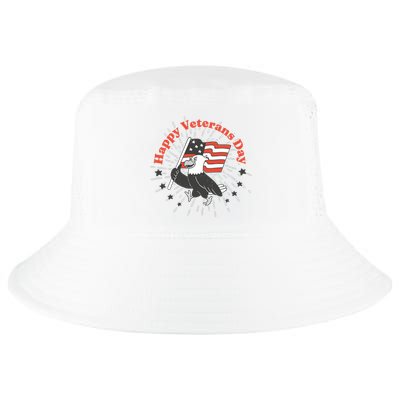 Happy Veterans Day Eagle Cool Comfort Performance Bucket Hat