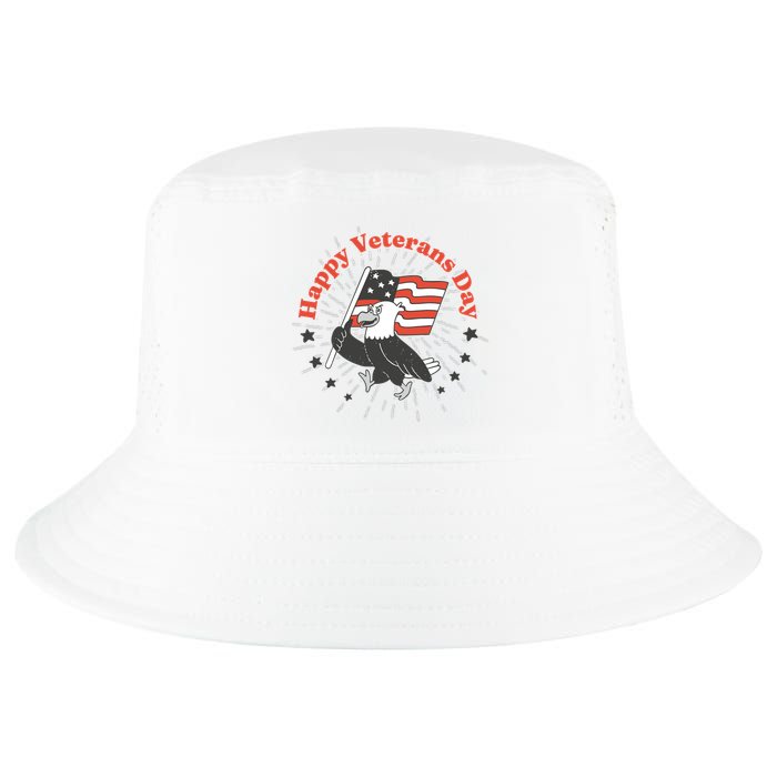 Happy Veterans Day Eagle Cool Comfort Performance Bucket Hat
