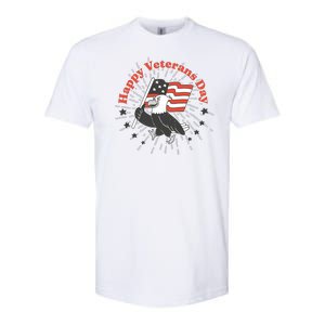 Happy Veterans Day Eagle Softstyle CVC T-Shirt