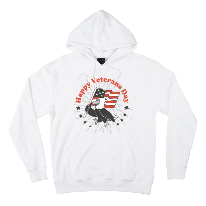 Happy Veterans Day Eagle Hoodie