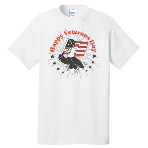 Happy Veterans Day Eagle Tall T-Shirt