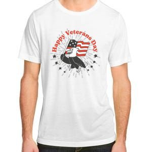 Happy Veterans Day Eagle Adult ChromaSoft Performance T-Shirt