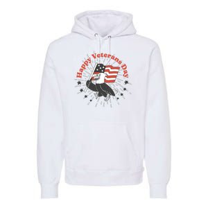 Happy Veterans Day Eagle Premium Hoodie