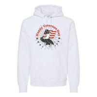 Happy Veterans Day Eagle Premium Hoodie