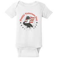 Happy Veterans Day Eagle Baby Bodysuit