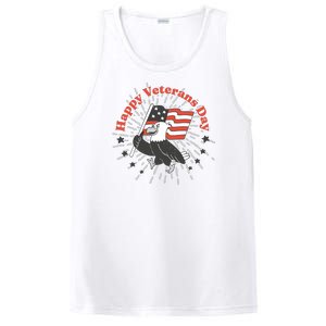 Happy Veterans Day Eagle PosiCharge Competitor Tank